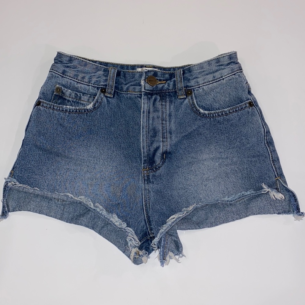 High waisted denim shorts - Picture 1 of 2